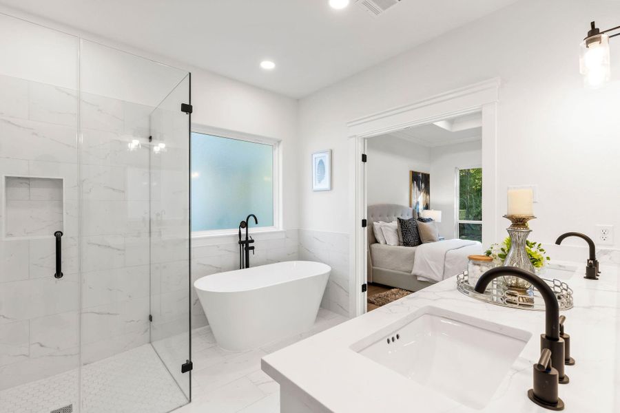 Furnished interior view inside a new home in , Trinity (Image 10).