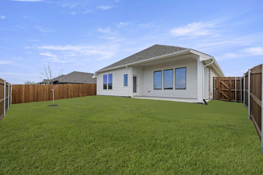 Exterior details and patio area of a home in Elevon, Lavon (Image 27). Exterior details and patio area of a home in Elevon, Lavon (Image 27).