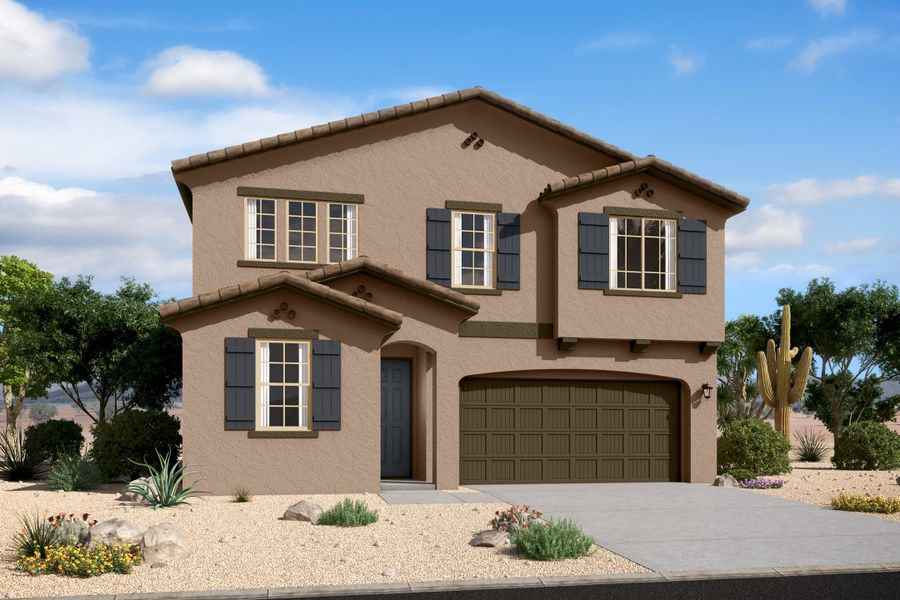 Representative exterior photo of a completed home built from the Plan by Beazer Homes in Highpointe at Northpointe, Peoria, AZ (Image 23).