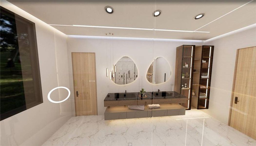 Furnished interior view inside a new home in , Atlanta (Image 8).