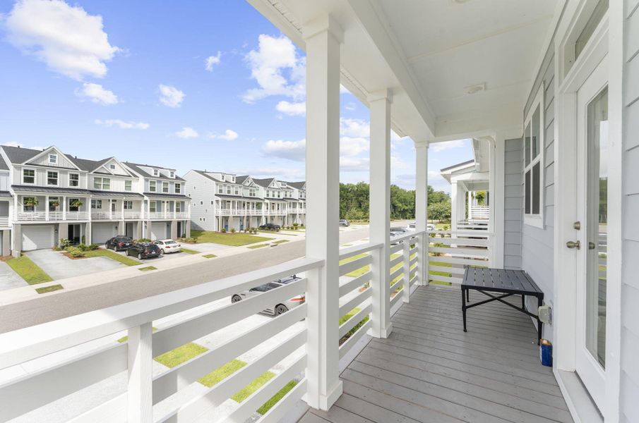 Exterior details and patio area of a home in , Charleston (Image 22).