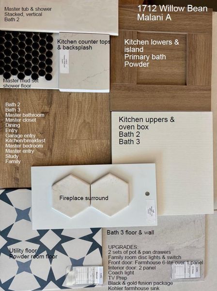 Design Selections and Upgrades. Detailing material choices and enhancements for the property Design Selections and Upgrades. Detailing material choices and enhancements for the property