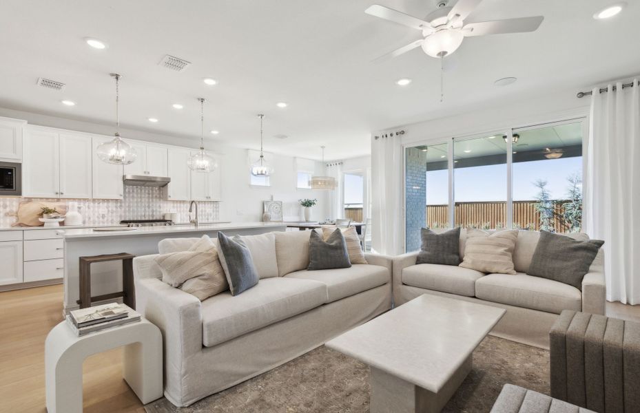 Open-concept throughout main living areas