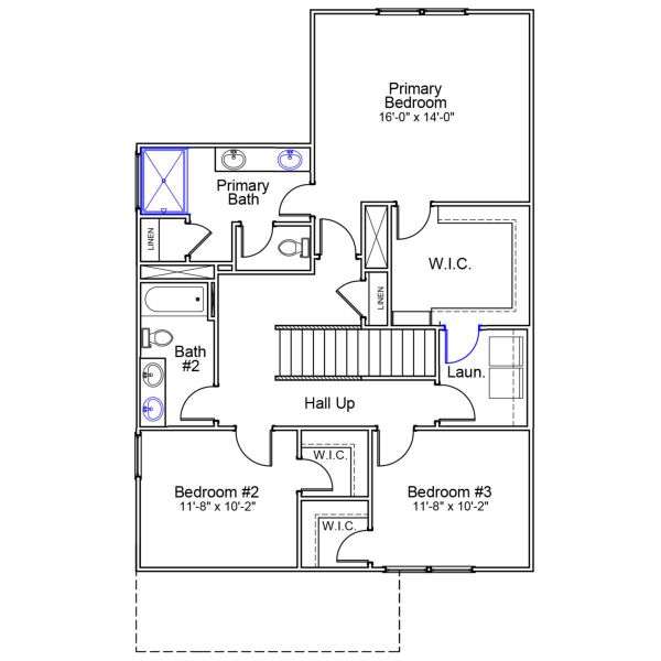 2D floor plan layout of this home in Renaissance at White Oak, Garner, NC (Image 3). 2D floor plan layout of this home in Renaissance at White Oak, Garner, NC (Image 3).