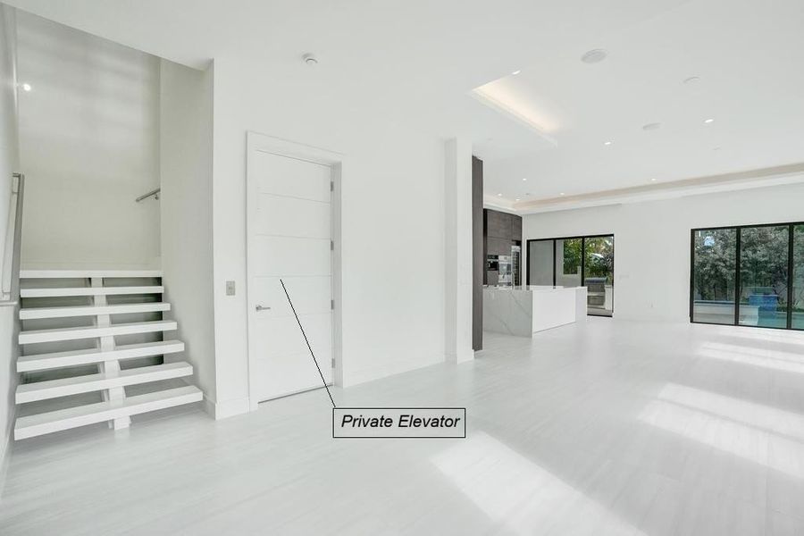 Entertaining Space.. Living Room Designed for easy flow between Kitchen and Outdoor Spaces.