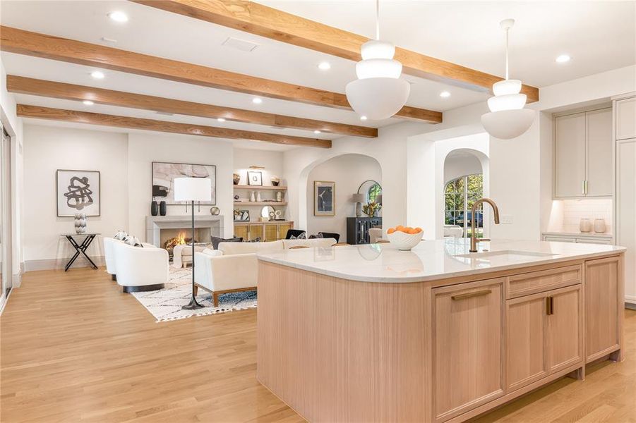 Furnished interior view inside a new home in , Dallas (Image 14).