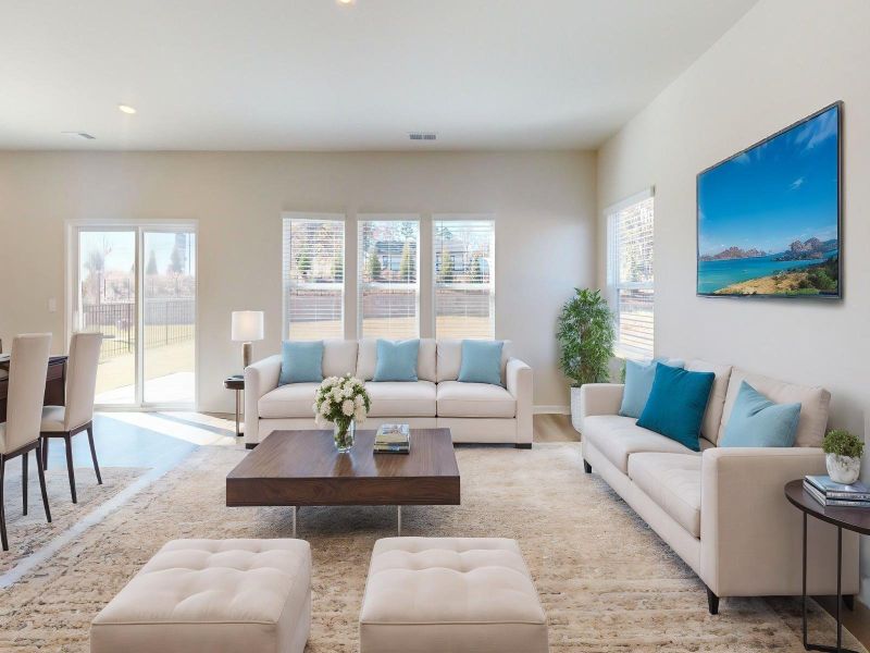 Furnished interior view inside a new home in Harper Landing, Stanley (Image 11).