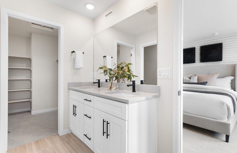Representative furnished interior of a home built from the Rowen by Pulte Homes in Barefoot Village, Longmont (Image 8).