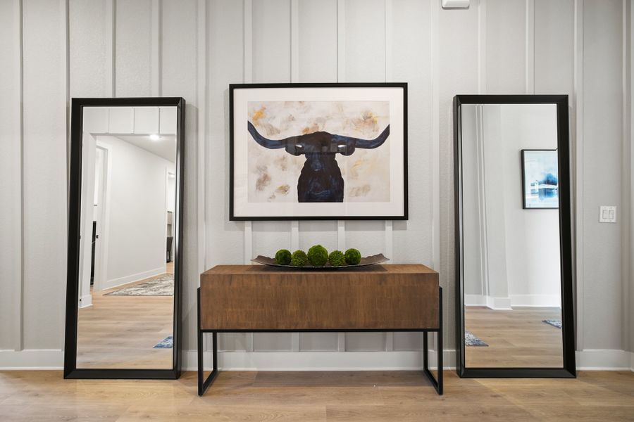 Furnished interior view inside a new home in La Cima 50', San Marcos (Image 11).