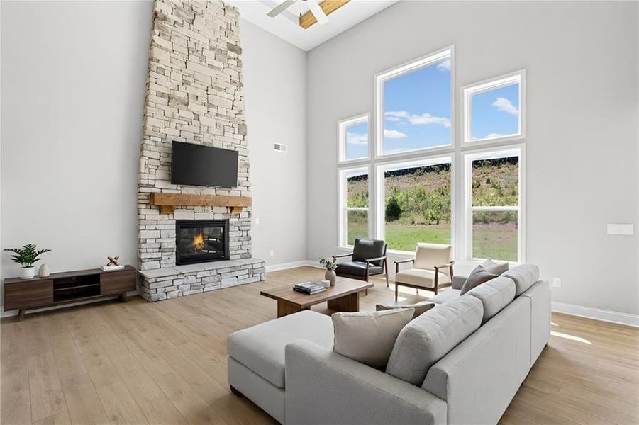 Furnished interior view inside a new home in Hidden Fields, Hoschton (Image 5). Furnished interior view inside a new home in Hidden Fields, Hoschton (Image 5).
