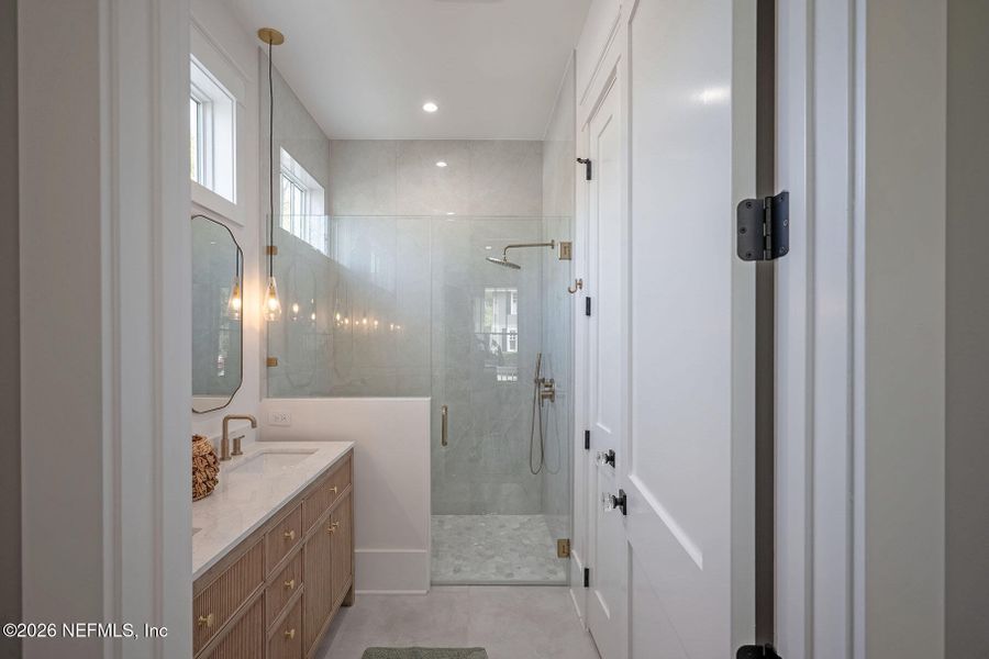 Furnished interior view inside a new home in , Jacksonville (Image 93).