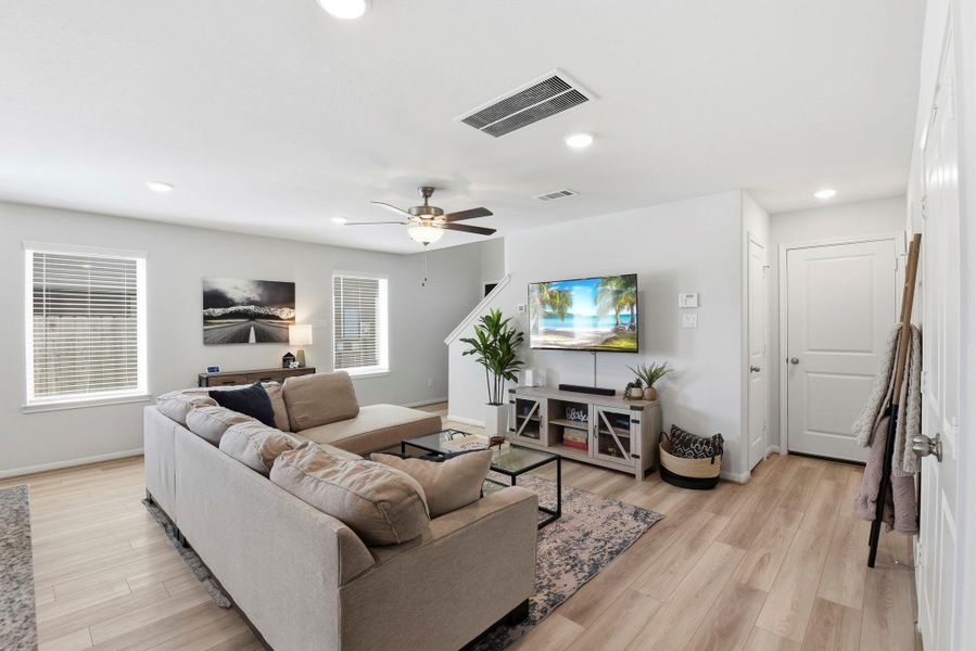 Furnished interior view inside a new home in Haven at Kieth Harrow, Katy (Image 8).