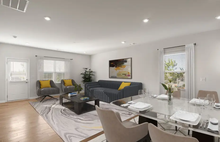 Furnished interior view inside a new home in Crescent Cove, Myrtle Beach (Image 7).