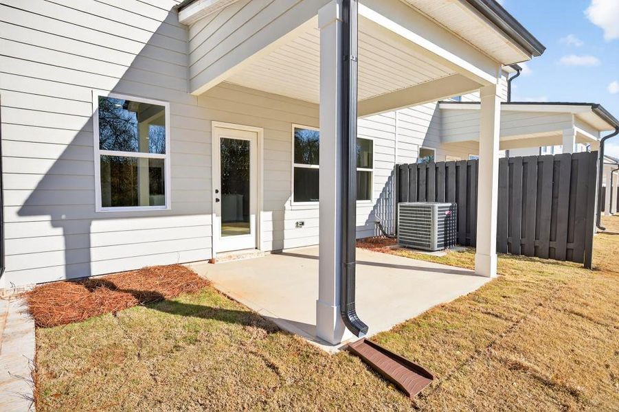 Exterior details and patio area of a home in , Commerce (Image 28).