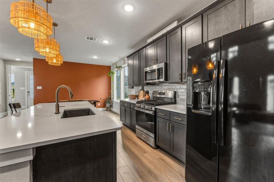 Furnished interior view inside a new home in , McKinney (Image 28). Furnished interior view inside a new home in , McKinney (Image 28).