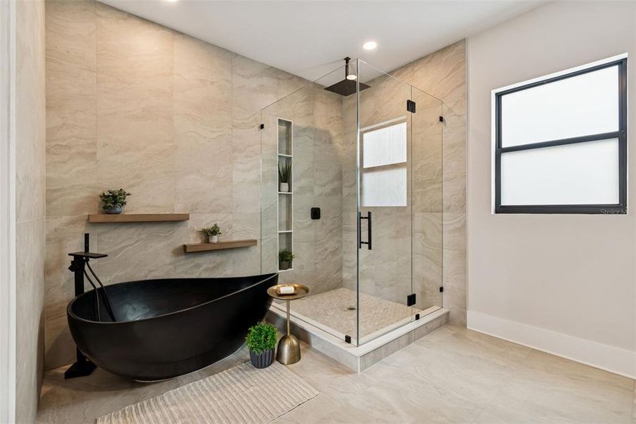 Furnished interior view inside a new home in , Tampa (Image 27).