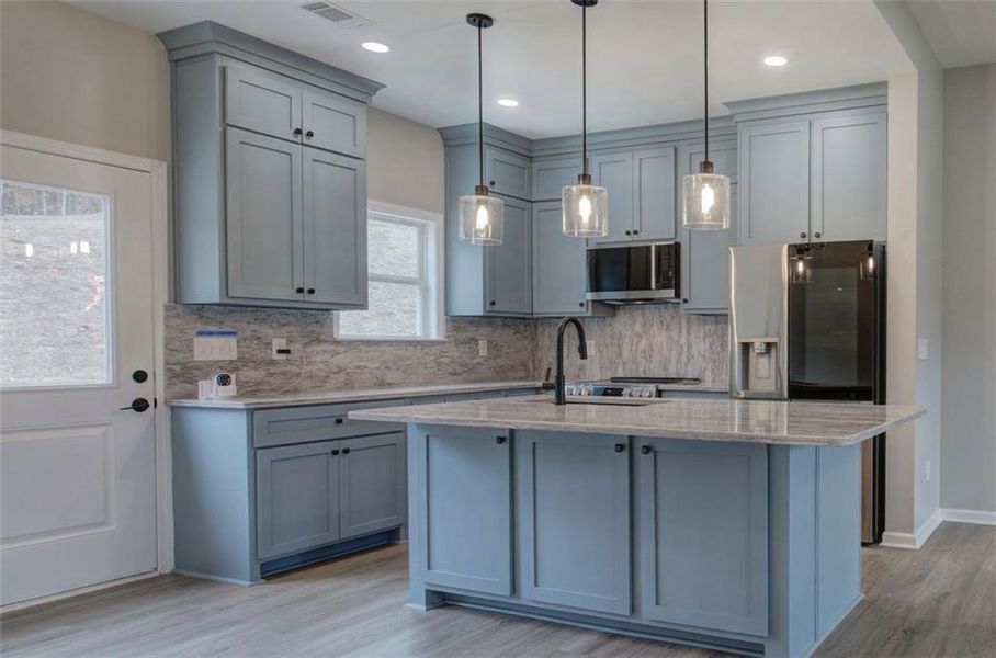 Furnished interior view inside a new home in , Cartersville (Image 6). Furnished interior view inside a new home in , Cartersville (Image 6).