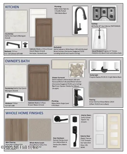 Sample of building materials used in homes in Seven Pines 40' Front Entry, Jacksonville (Image 3). Sample of building materials used in homes in Seven Pines 40' Front Entry, Jacksonville (Image 3).
