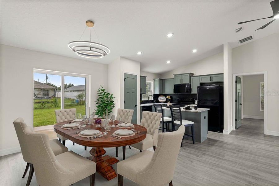 Furnished interior view inside a new home in , Dunnellon (Image 6).