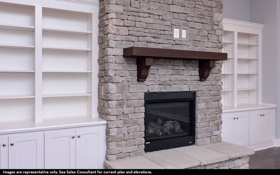 Representative furnished interior of a home built from the Augusta II by CastleRock Communities in Belvoir, Fairview (Image 9).