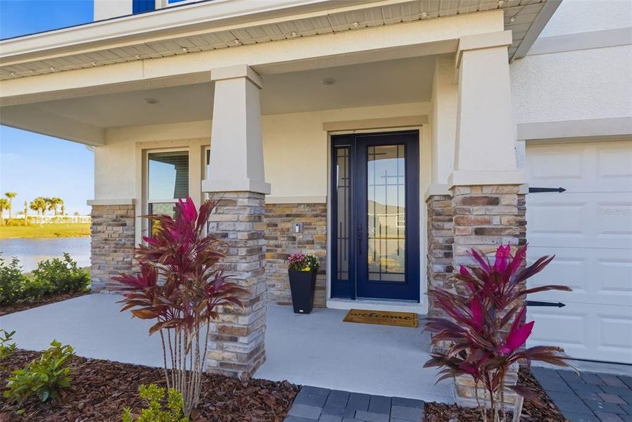 Exterior details and patio area of a home in Star Farms at Lakewood Ranch, Lakewood Ranch (Image 4).
