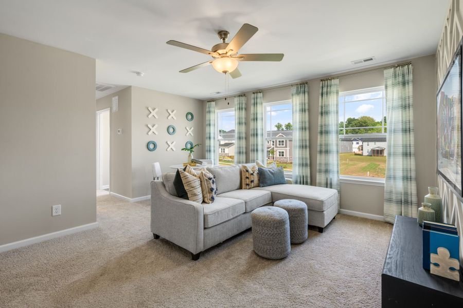 Representative furnished interior of a home built from the Clifton by Mattamy Homes in Magnolia Park Townes, Garner (Image 13).