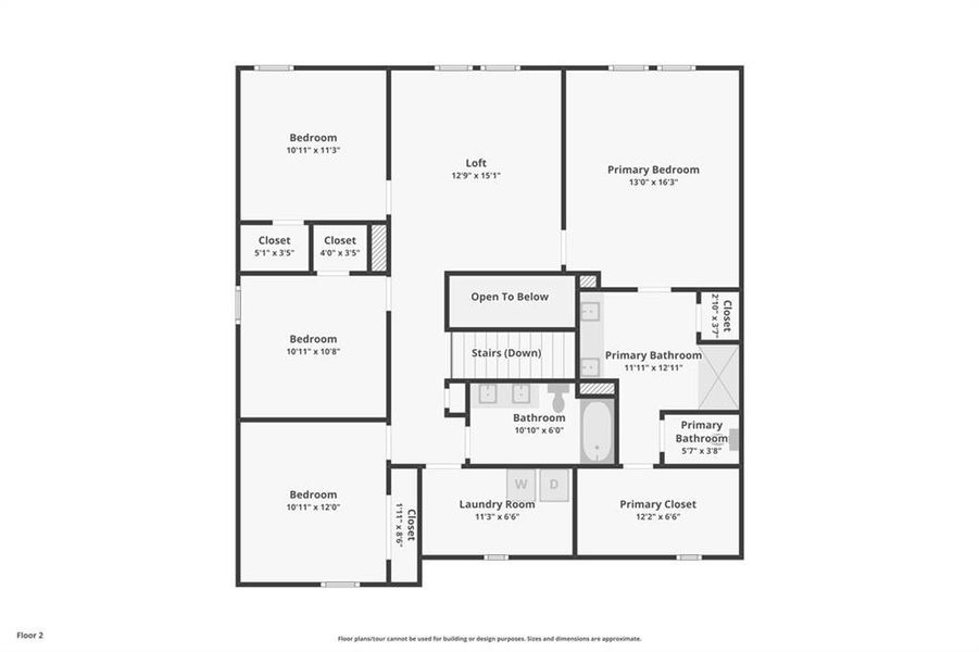 2D floor plan layout of this home in Ivey Township, Dallas, GA (Image 5).