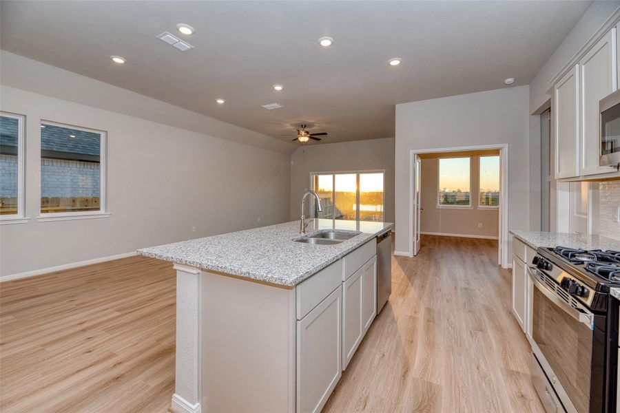 Furnished interior view inside a new home in Aldeana - Paintbrush Collection, Bonney (Image 7).