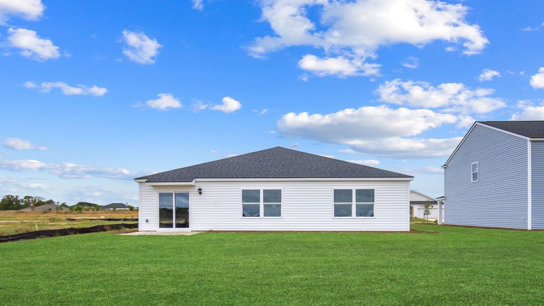 Exterior details and patio area of a home in Holly Oaks, Statesboro (Image 2). Exterior details and patio area of a home in Holly Oaks, Statesboro (Image 2).