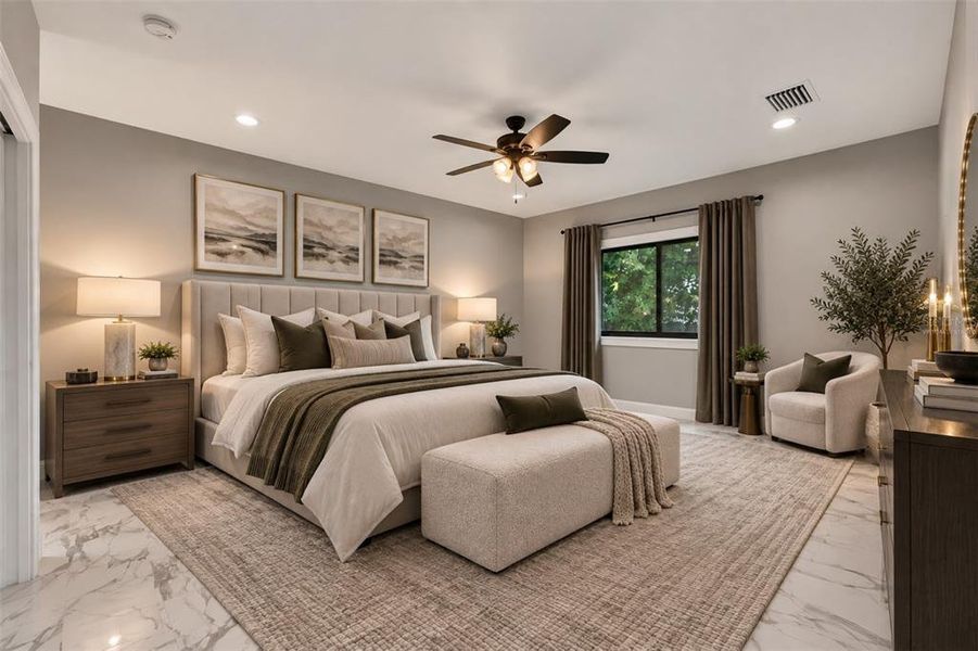 Furnished interior view inside a new home in , Tampa (Image 9).