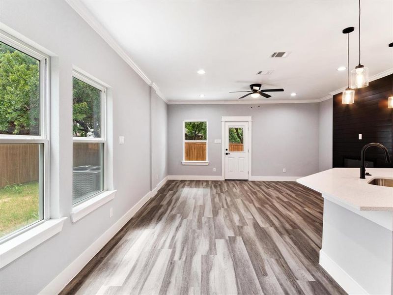 Spacious, unfurnished interior of a new home in , Fort Worth (Image 9). Spacious, unfurnished interior of a new home in , Fort Worth (Image 9).