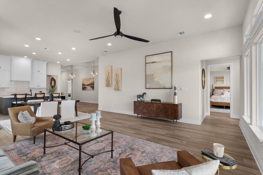 Furnished interior view inside a new home in The Colony- Pine Cove, Bastrop (Image 16).