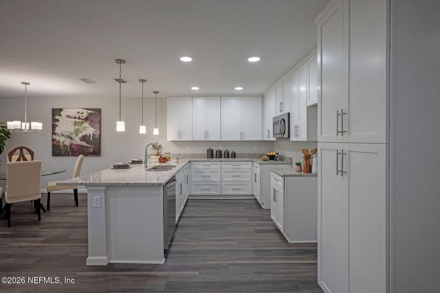 Furnished interior view inside a new home in , Jacksonville (Image 33).