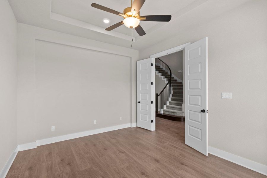 French doors in Study