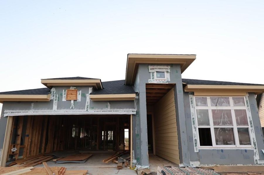 Front exterior of a new home in Jubilee, Hockley, TX, highlighting curb appeal (Image 20).