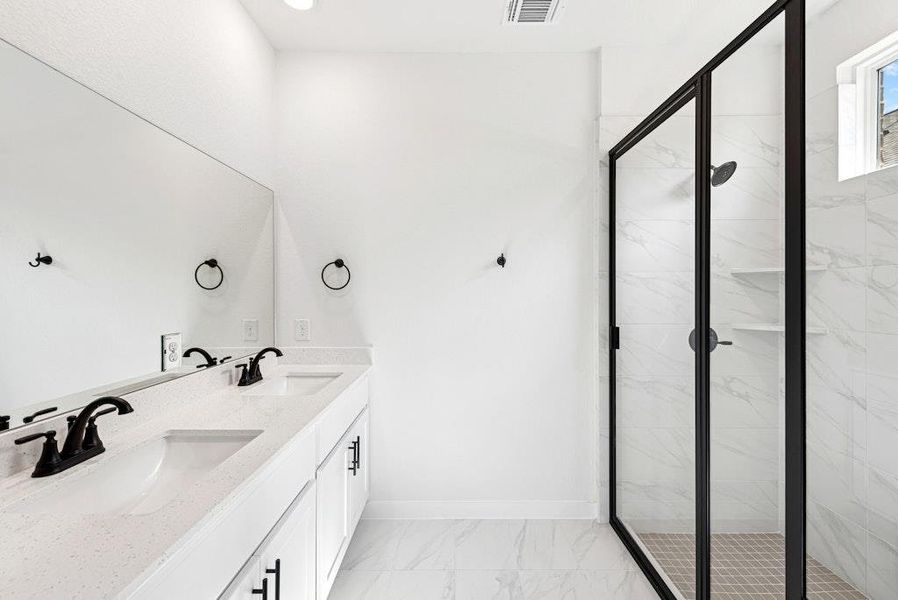 Furnished interior view inside a new home in University Heights, Round Rock (Image 10).