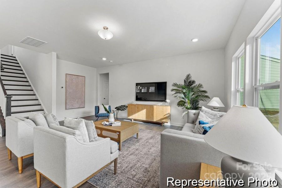 Furnished interior view inside a new home in Heritage Hall, Statesville (Image 6). Furnished interior view inside a new home in Heritage Hall, Statesville (Image 6).