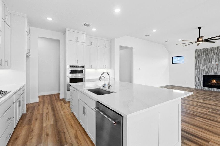 Furnished interior view inside a new home in Leander Estates, Leander (Image 8). Furnished interior view inside a new home in Leander Estates, Leander (Image 8).