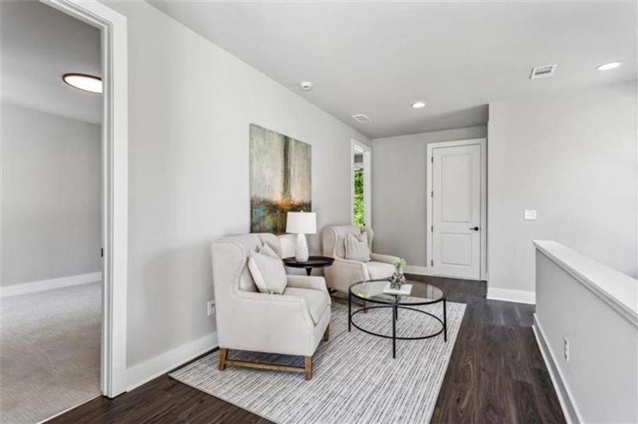 Furnished interior view inside a new home in , Atlanta (Image 6). Furnished interior view inside a new home in , Atlanta (Image 6).