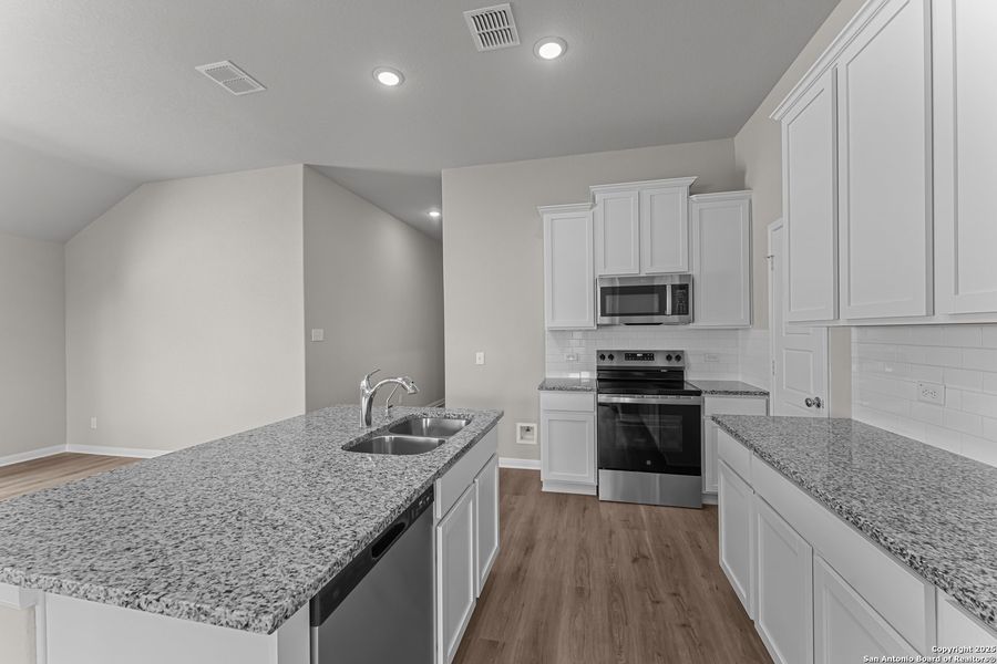 Furnished interior view inside a new home in Meadows at Clear Springs, New Braunfels (Image 3). Furnished interior view inside a new home in Meadows at Clear Springs, New Braunfels (Image 3).