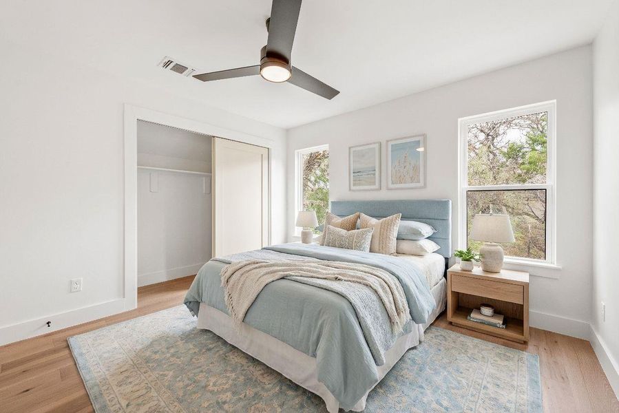 Comfortable second bedroom with plenty of natural light.