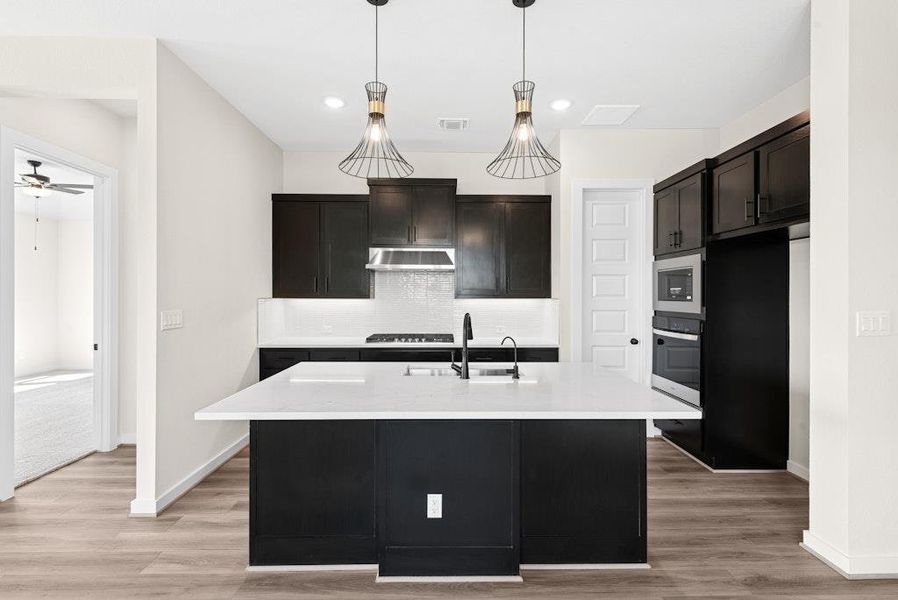 Furnished interior view inside a new home in University Heights, Round Rock (Image 8). Furnished interior view inside a new home in University Heights, Round Rock (Image 8).