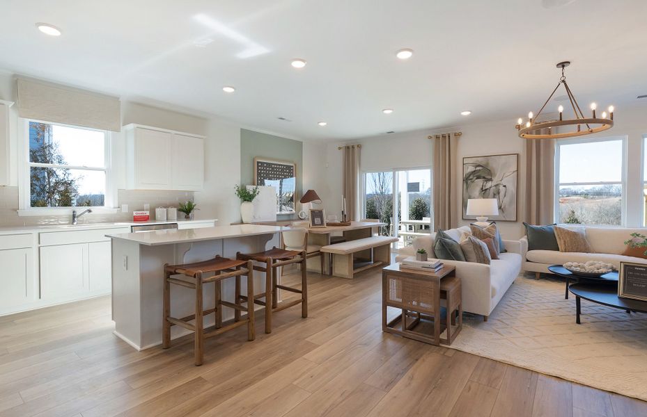 Furnished interior view inside a new home in Highlands of Carter's Station, Columbia (Image 9).
