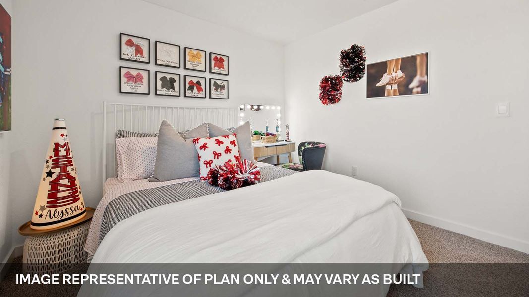 Furnished interior view inside a new home in Trails at Wildhorse, Austin (Image 16).