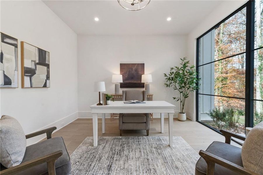 Furnished interior view inside a new home in , Alpharetta (Image 47).