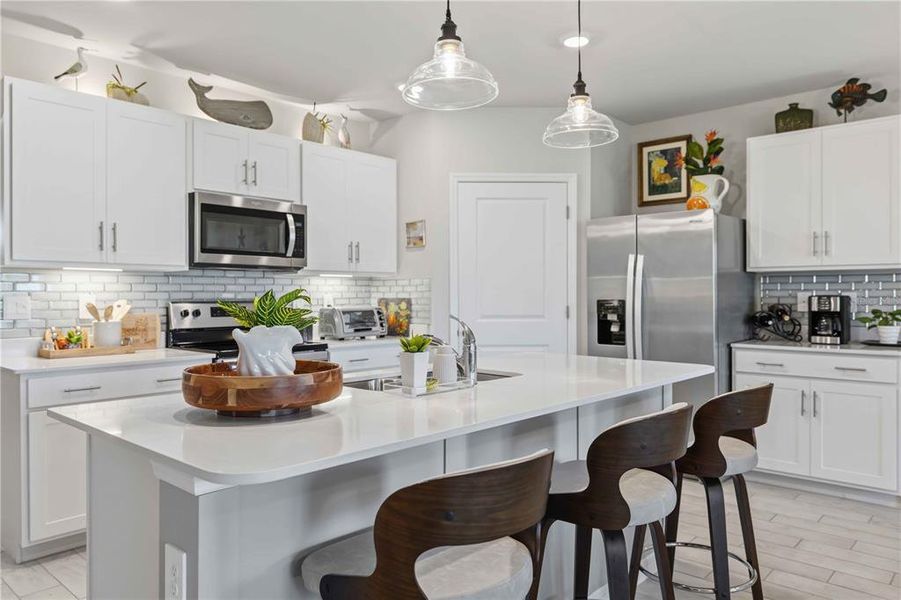 Furnished interior view inside a new home in Burnt Store Village, Punta Gorda (Image 16).