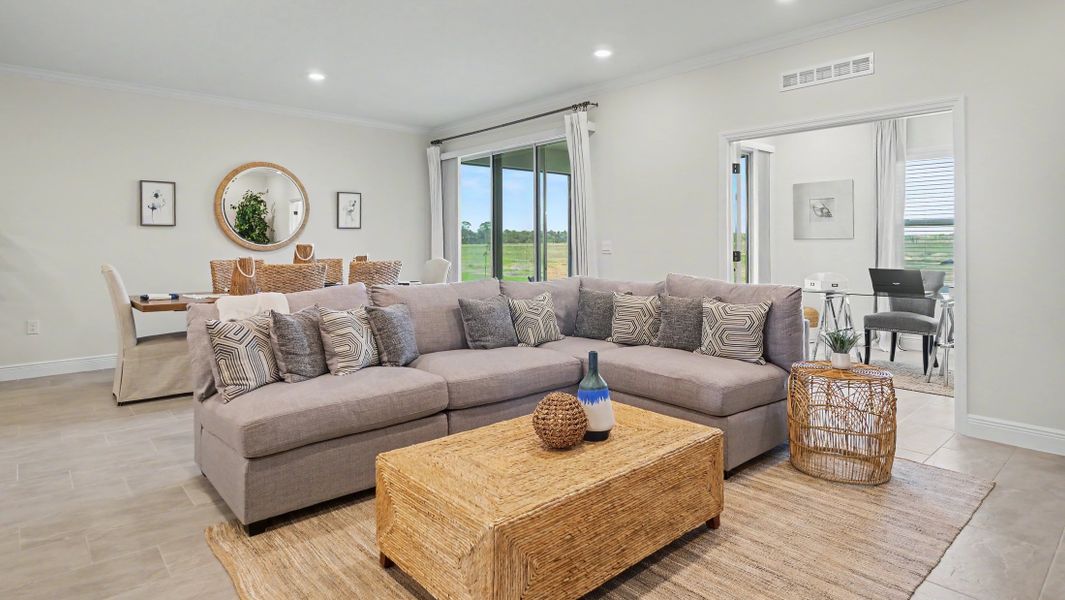 Representative furnished interior of a home built from the Drexel by Maronda Homes in Labelle, Labelle (Image 12).