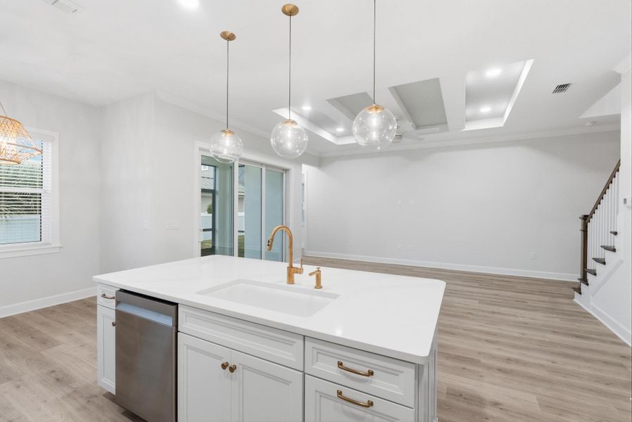 Furnished interior view inside a new home in Beachview Cove, Ormond Beach (Image 11).