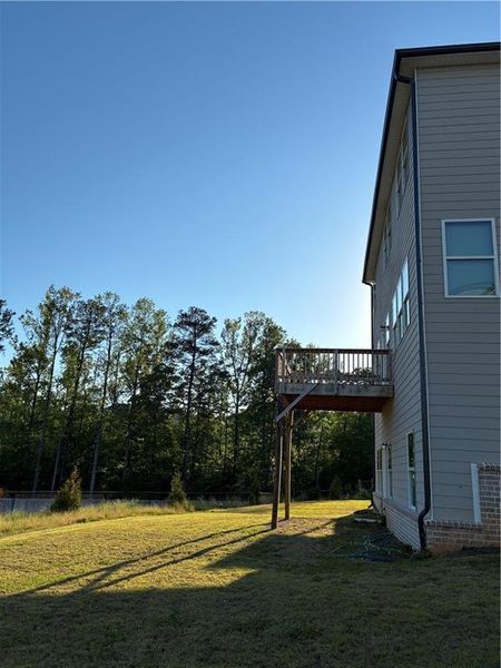 Exterior details and patio area of a home in Hamilton Crossing, Buford (Image 14).