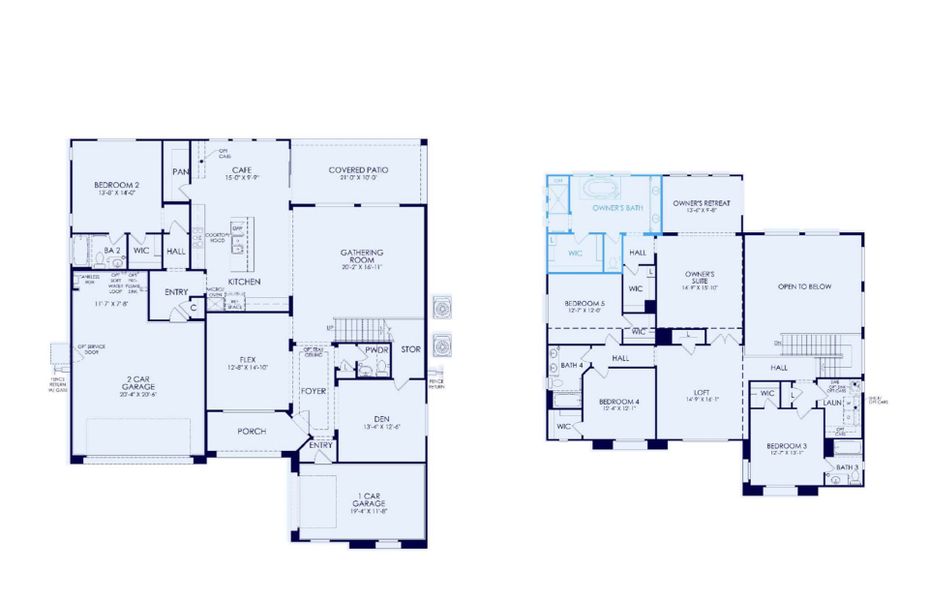2D floor plan layout of this home in Harvest - Enchantment Series, Queen Creek, AZ (Image 2). 2D floor plan layout of this home in Harvest - Enchantment Series, Queen Creek, AZ (Image 2).
